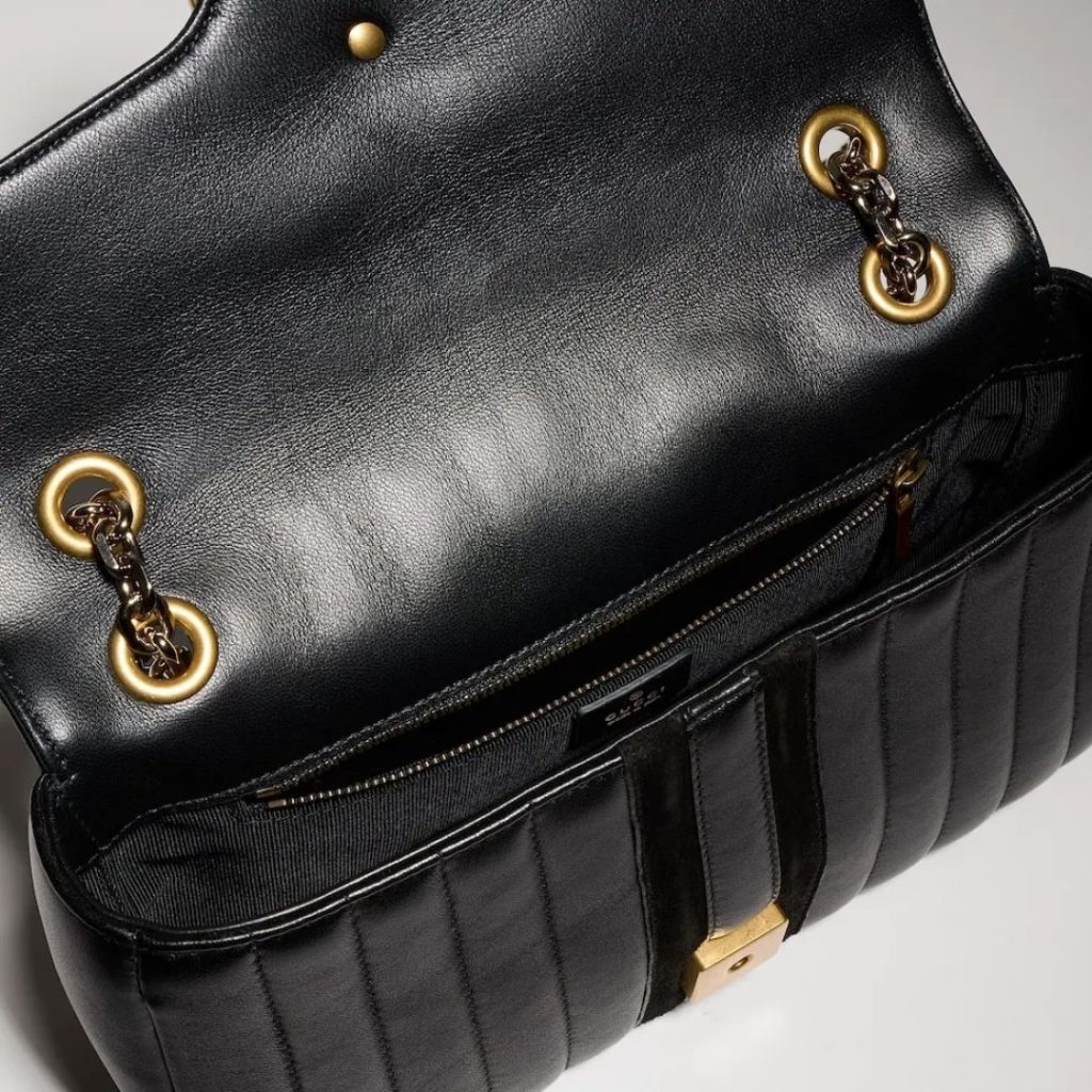 Gucci GG Marmont Small in Matte Lambskin with Magnetic Snap Closure for Shoulder and Crossbody Carry