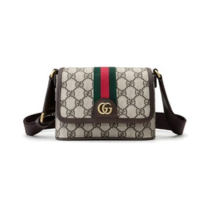 Gucci Ophidia 838599 in GG Supreme Canvas with Magnetic Snap Closure for Hand and Shoulder Carry