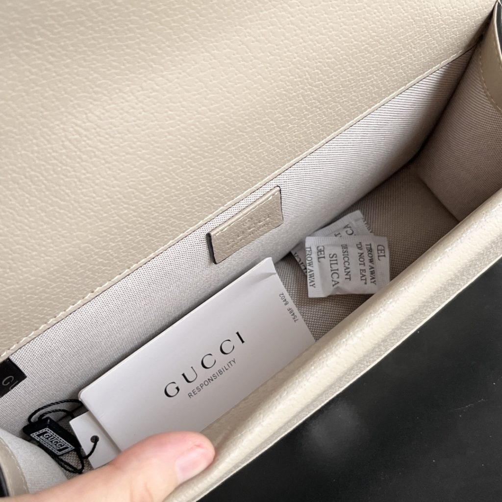 Gucci Dionysus in GG Supreme Canvas with Smooth Leather Trim and Magnetic Snap Flap for Shoulder