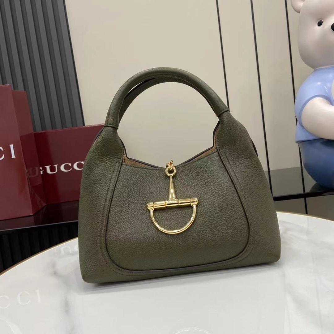 Gucci Softbit in Grained Calfskin with Magnetic for Handheld Shoulder Bag Carry