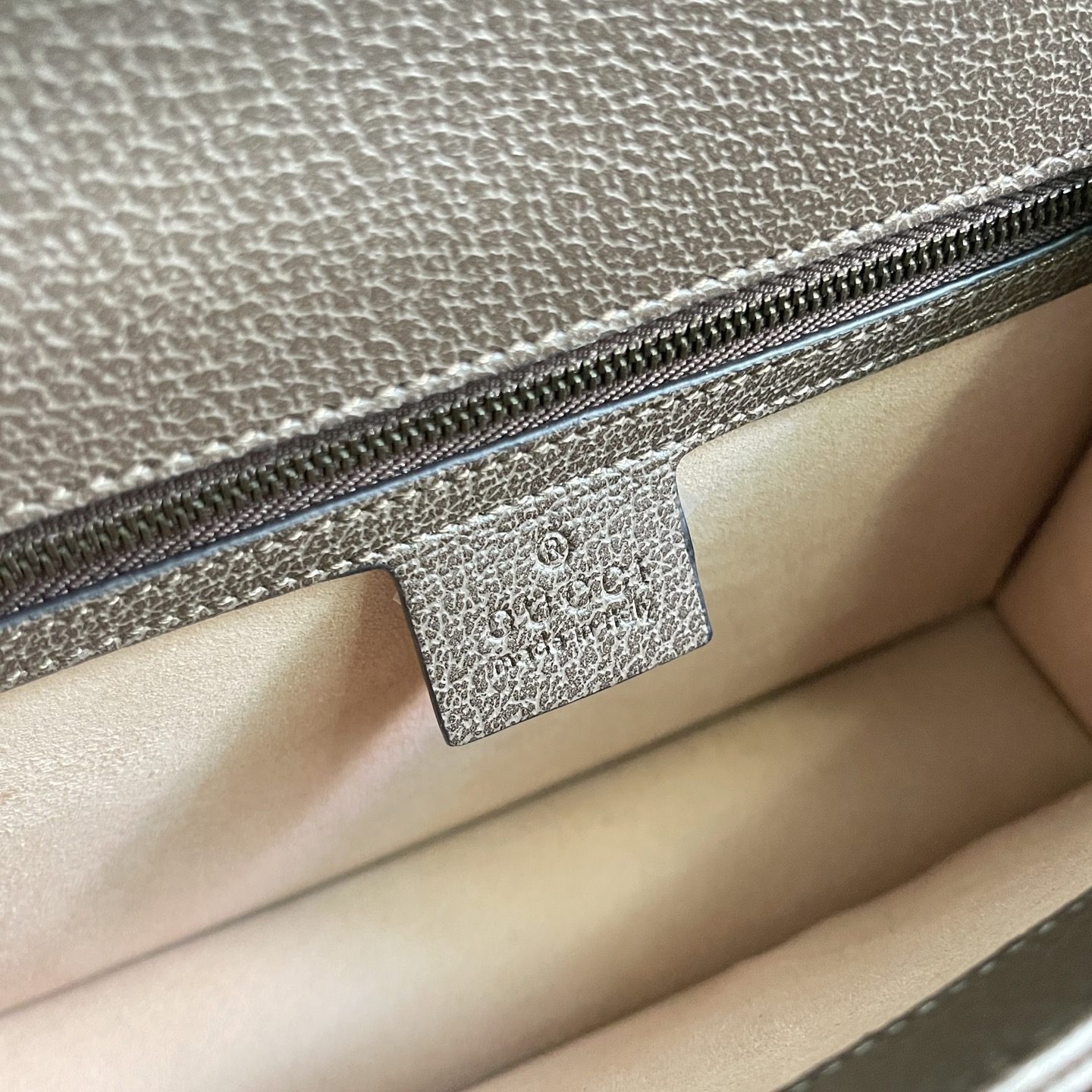 Gucci Ophidia GG in GG Supreme Canvas with Leather Trim for Handheld Shoulder Carry
