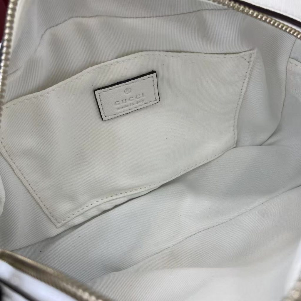 Gucci Marmont Small Quilted Nappa Leather Crossbody Bag with Zipper and Adjustable Chain Shoulder