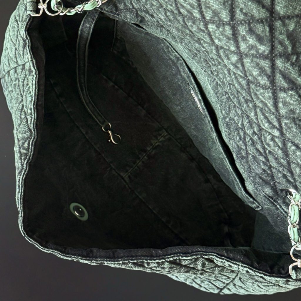 Chanel Classic Flap in Denim with Magnetic Snap for Shoulder Crossbody Bag Carry