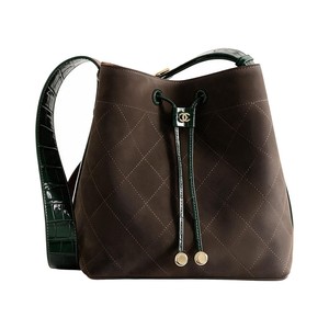 Chanel Bucket Bag in Calfskin with Drawstring for Handheld Shoulder Crossbody Carry