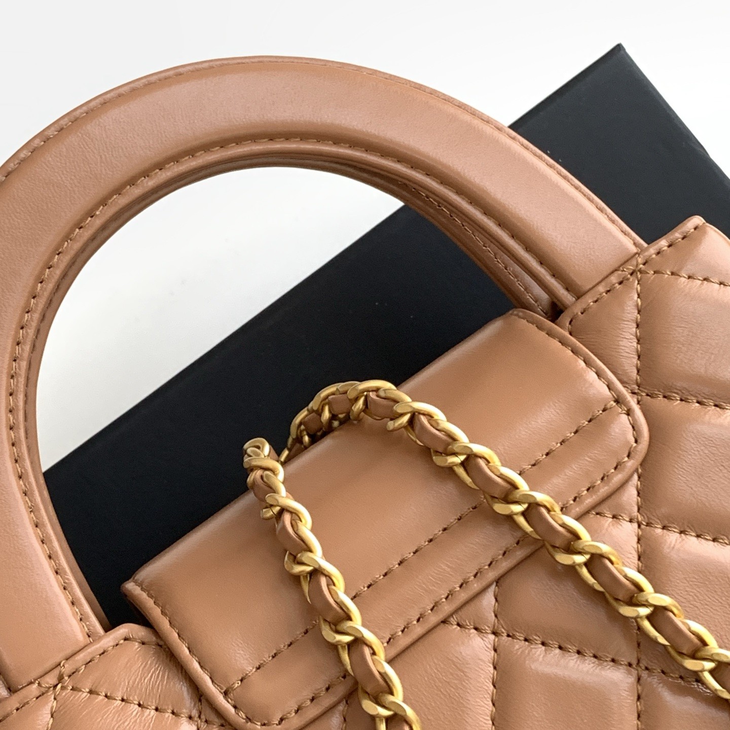Chanel Kelly Top Handle in Caviar Leather with Turn-lock Flap Closure for Handheld and Shoulder