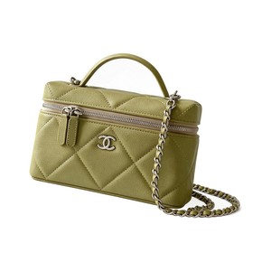 Chanel 25K Large in Caviar Leather with Zipper for Shoulder Crossbody Bag Carry in Black Color