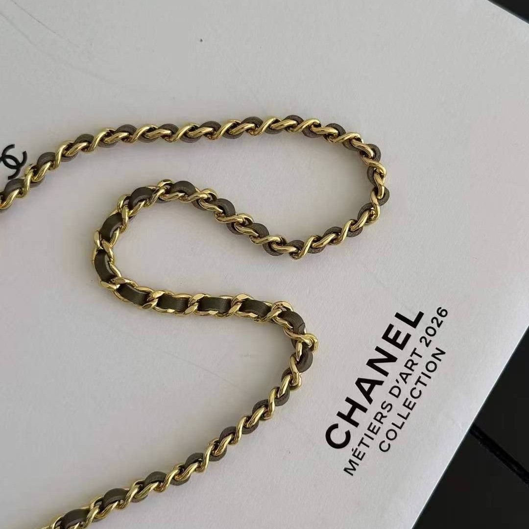 Chanel 26A Lunch Box Mini in Lizard Leather with Zipper Closure for Hand Shoulder Crossbody Carry