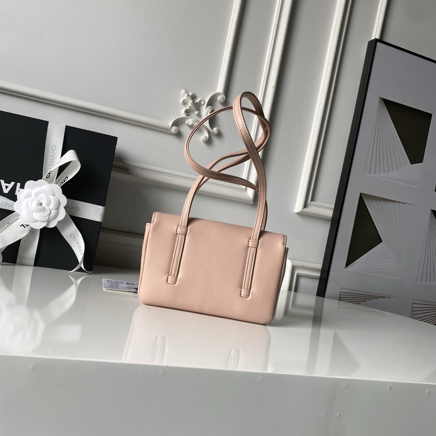 Chanel Preppy Coco Chain Bag in Caviar Leather with Flap Closure for Handheld and Shoulder Carry