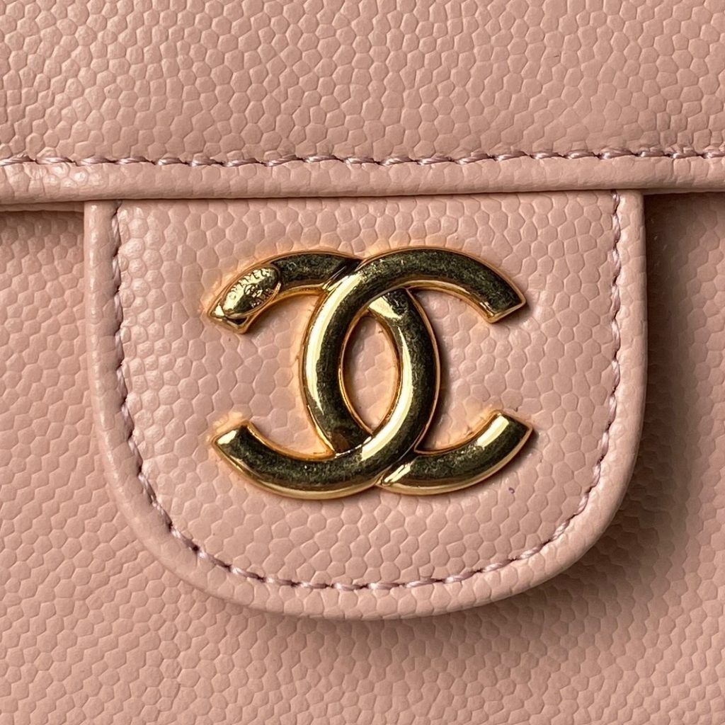 Chanel Preppy Coco Chain Bag in Caviar Leather with Flap Closure for Handheld and Shoulder Carry