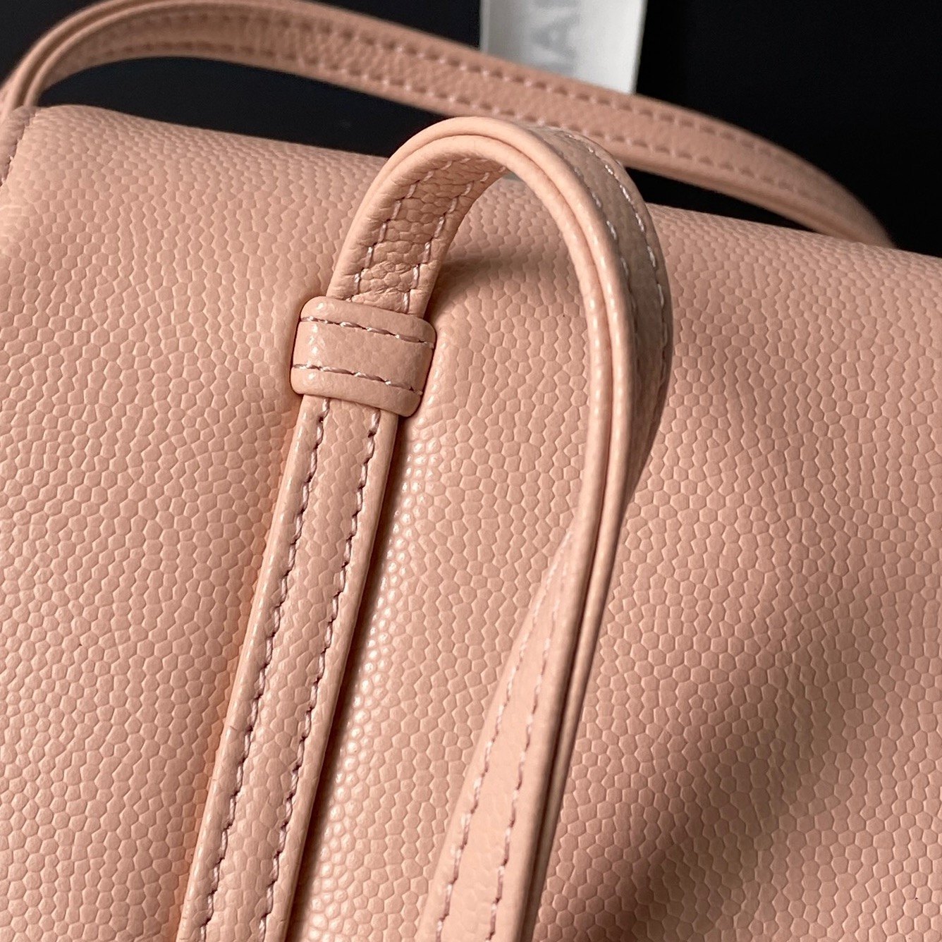 Chanel Preppy Coco Chain Bag in Caviar Leather with Flap Closure for Handheld and Shoulder Carry