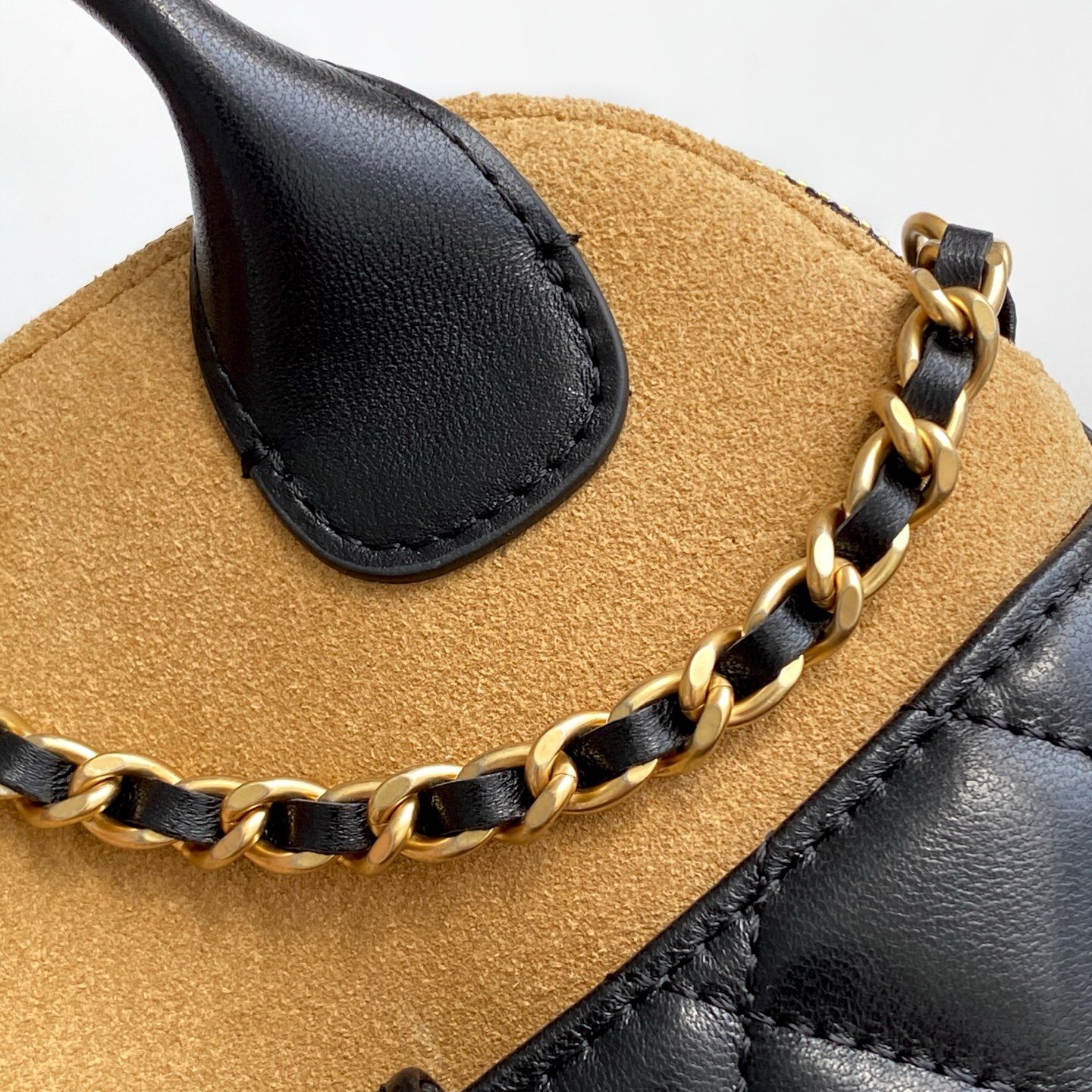 Chanel Mini Bonbon in Calfskin Leather and Suede with Zipper for Hand Shoulder Carry