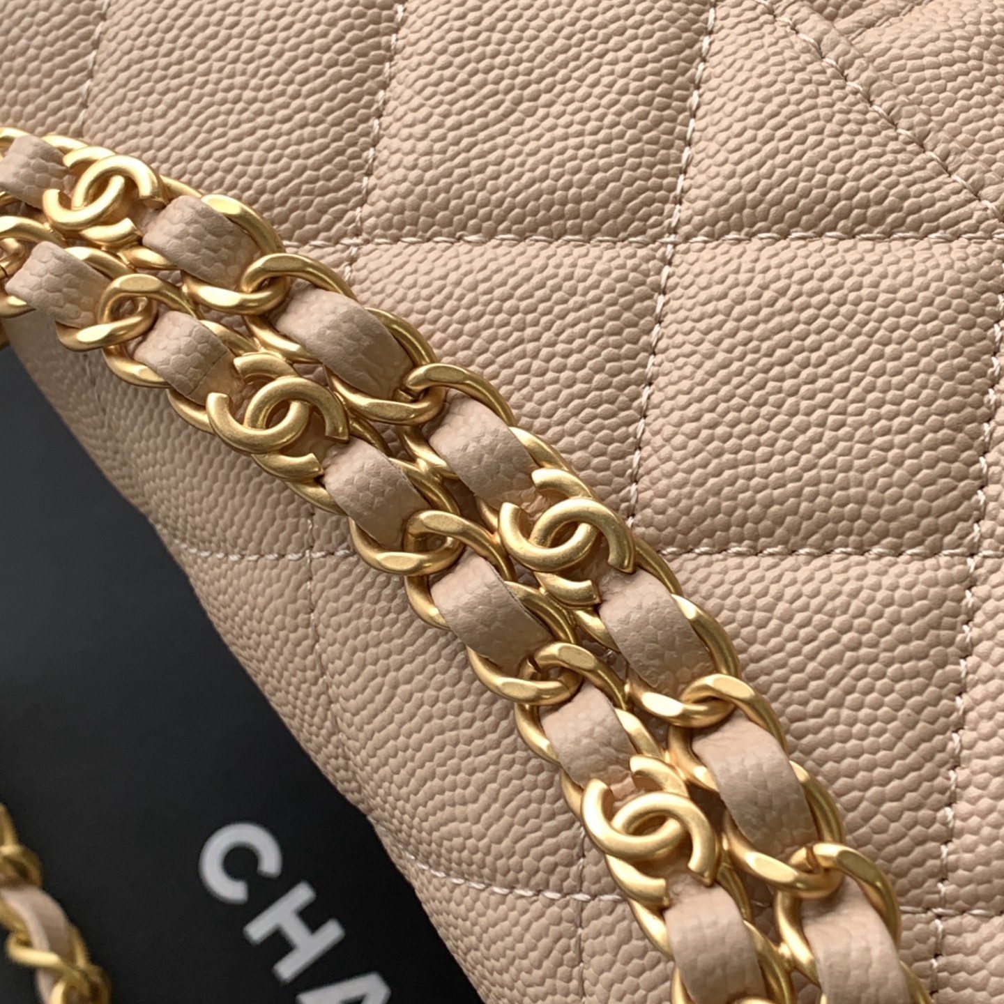 Chanel Classic Flap AS5239 in Caviar Leather with Turn Closure for Shoulder Bag and Crossbody Bags