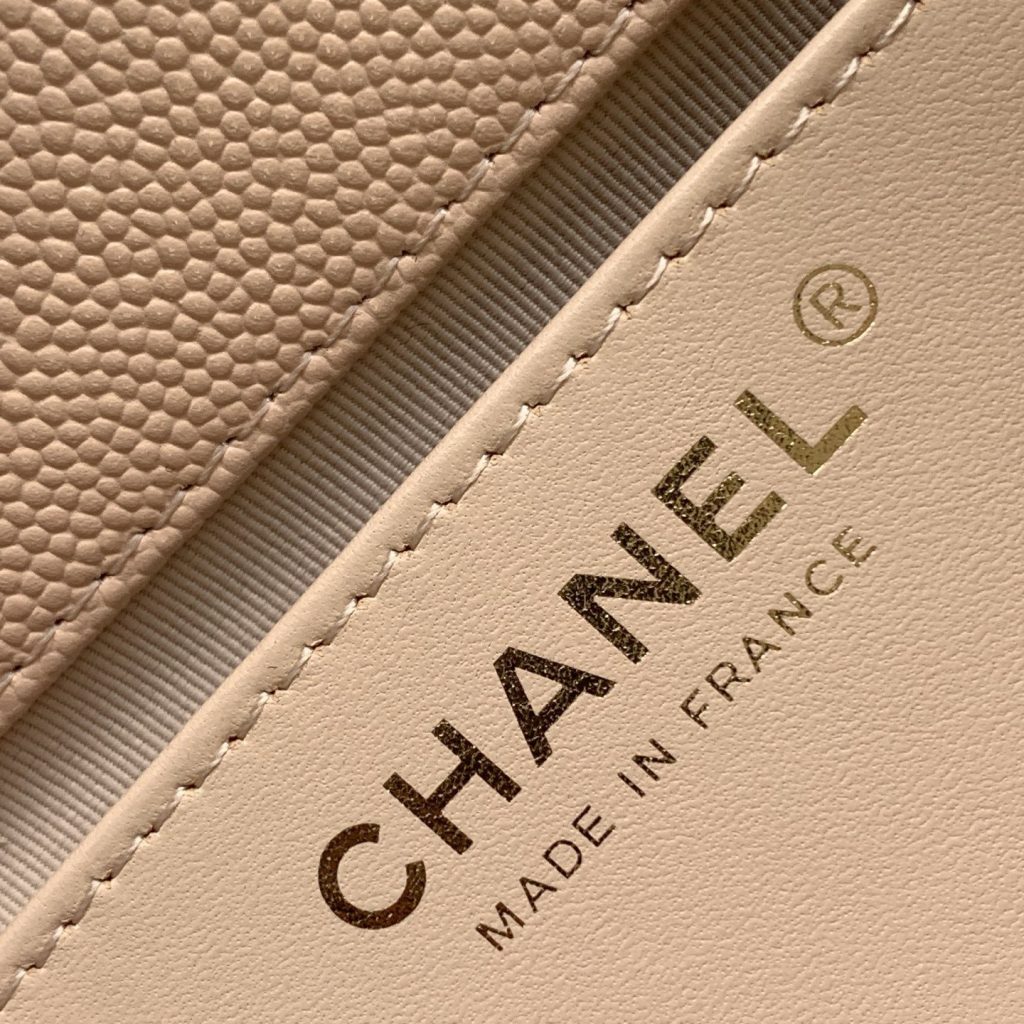 Chanel Classic Flap AS5239 in Caviar Leather with Turn Closure for Shoulder Bag and Crossbody Bags