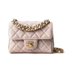 Chanel Classic Flap AS5239 in Caviar Leather with Turn Closure for Shoulder Bag and Crossbody Bags