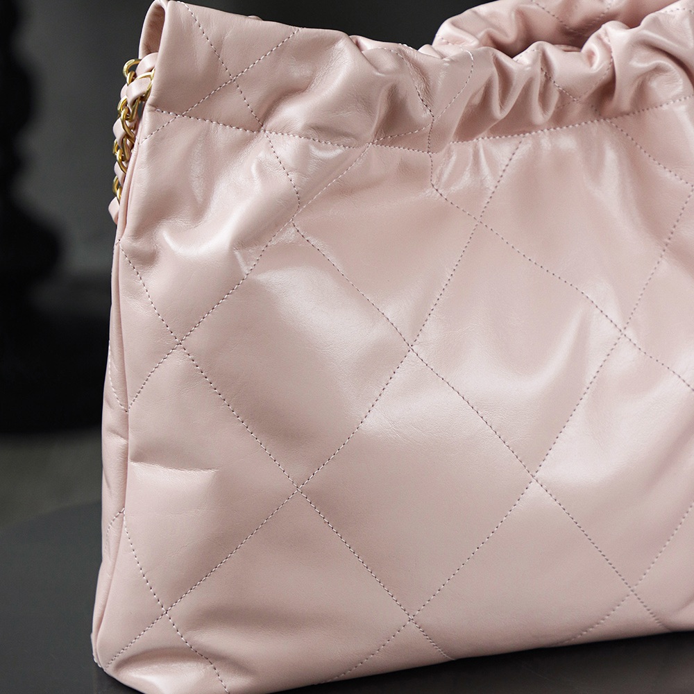 Chanel 22 in Antiba Calfskin with Drawstring for Shoulder Handheld Carry Designer Bag