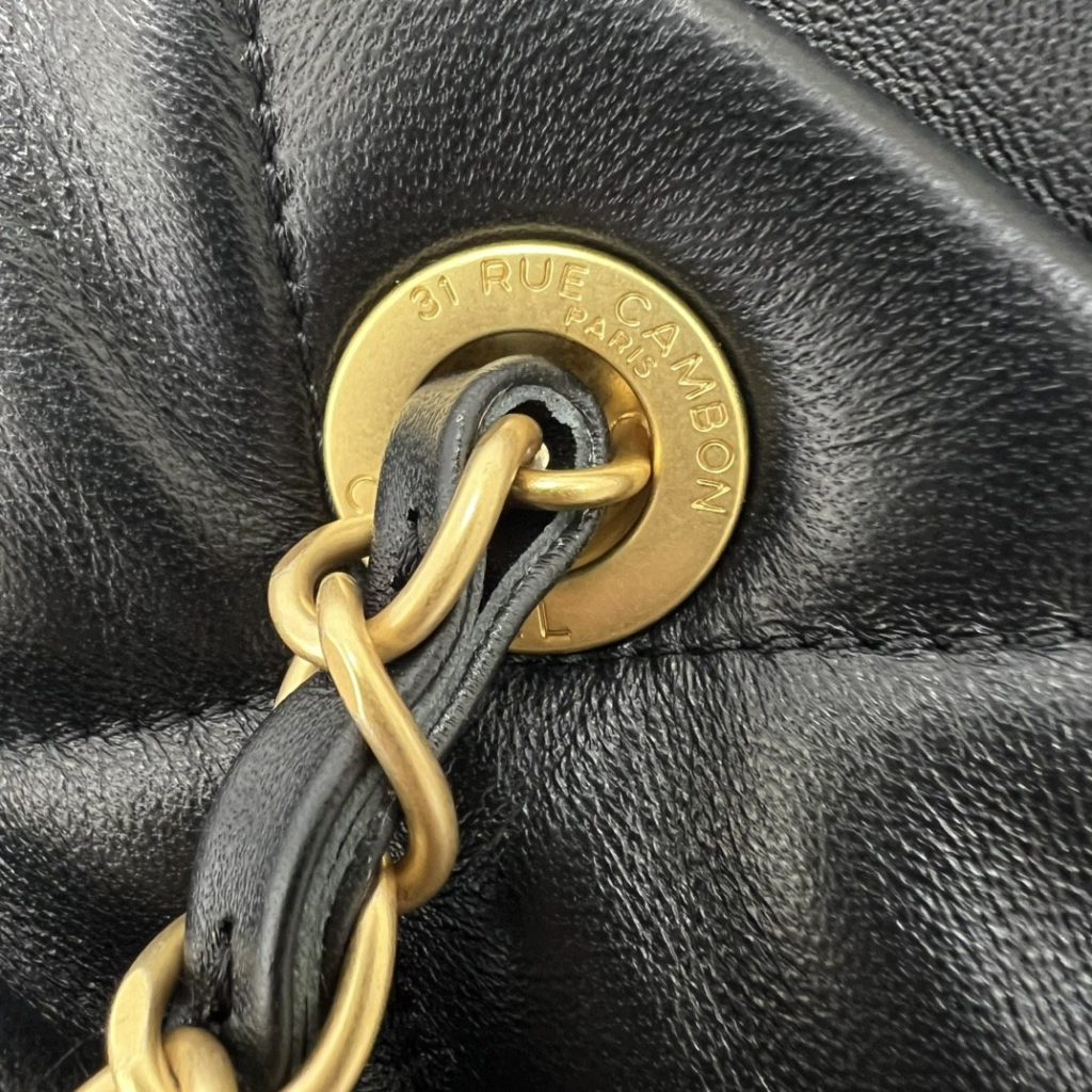 Chanel 25K Roulis Bow Hobo Medium in Lambskin with Magnetic Snap for Handheld Shoulder Carry