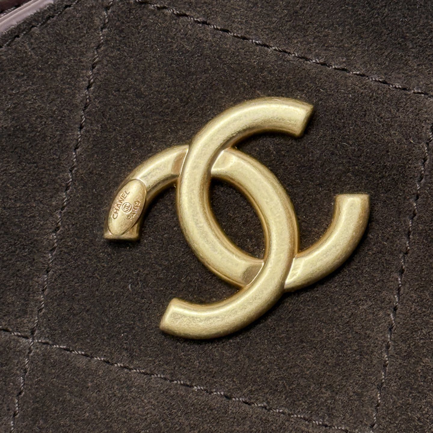 Chanel Hobo Bag in Soft Suede with Slip Top for Handheld Shoulder Crossbody Carry