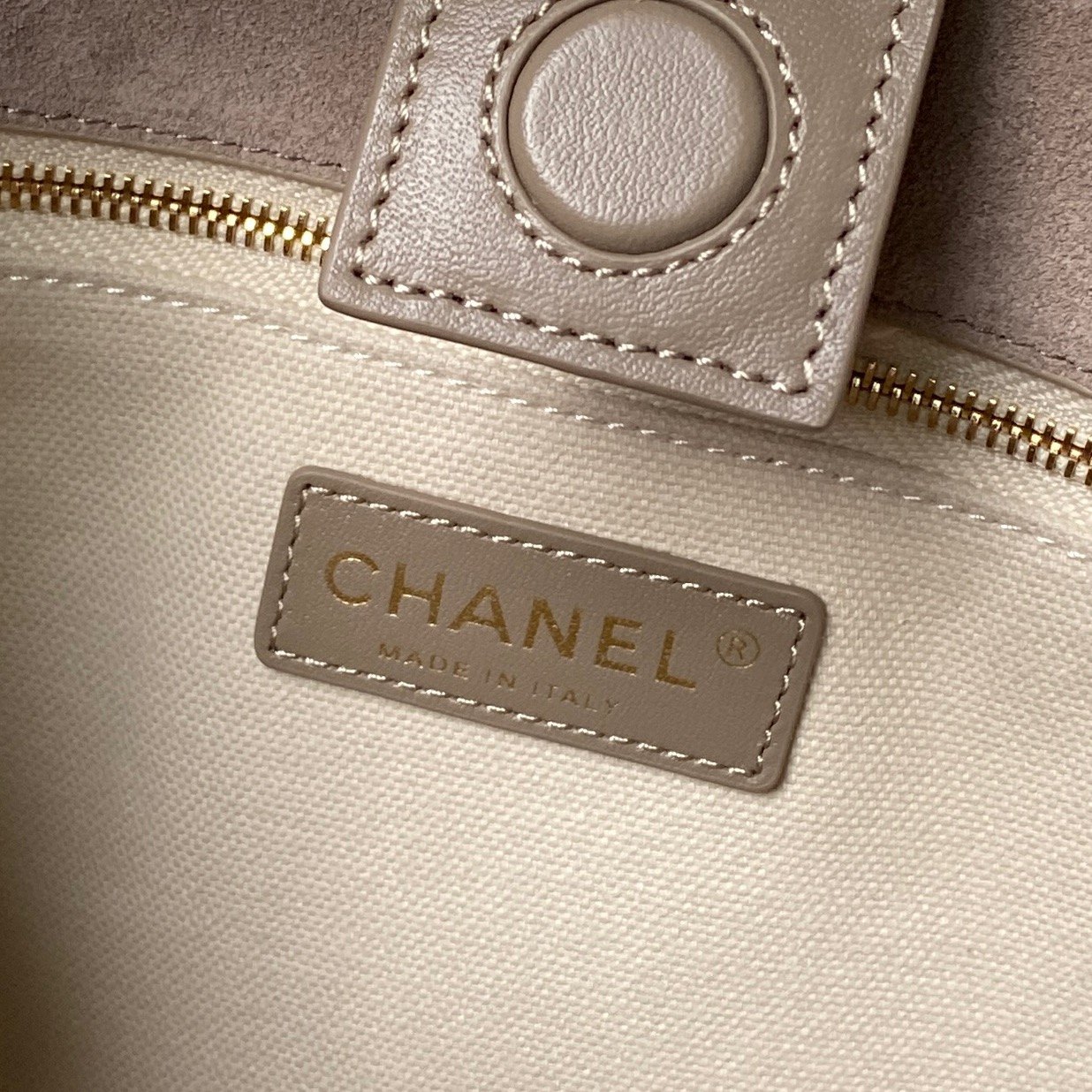 Chanel Bucket Bag in Soft Suede with Open Top for Handheld Shoulder Crossbody Carry