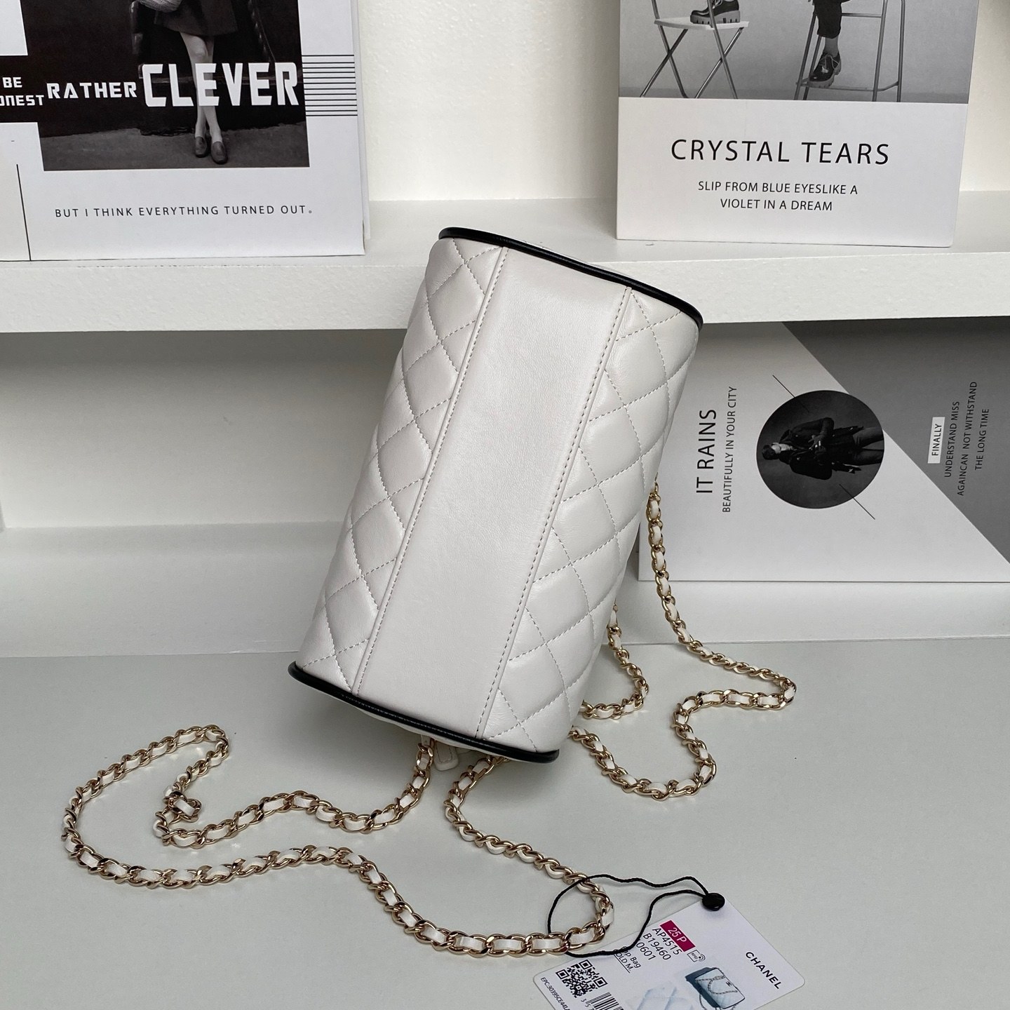 Chanel 25P Bowling in Lambskin with Zipper and Detachable Chain for Handheld Shoulder Carry