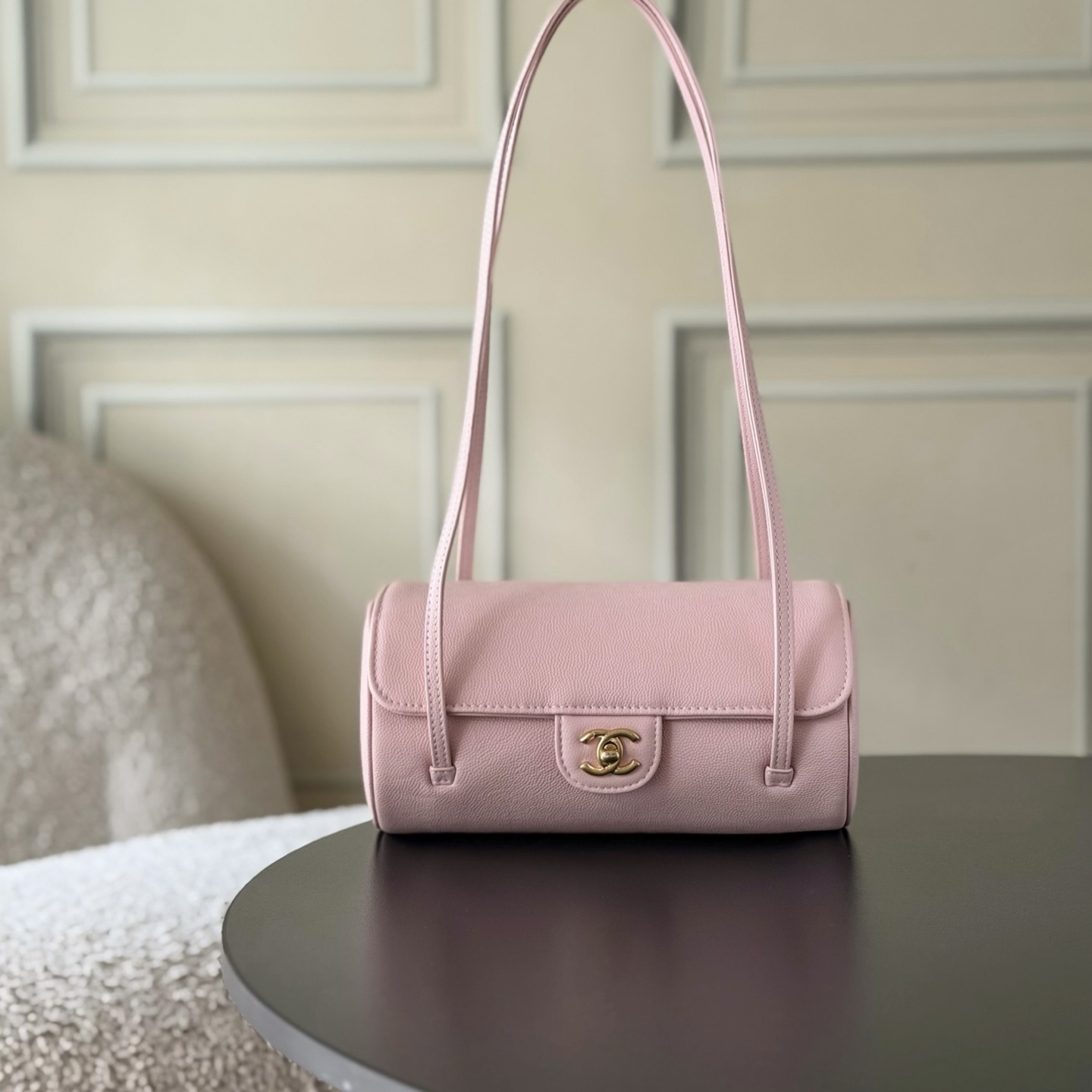 Chanel Vantage in Haas Calfskin with Magnetic Snap Flap Closure for Shoulder Bag and Handbag Carry
