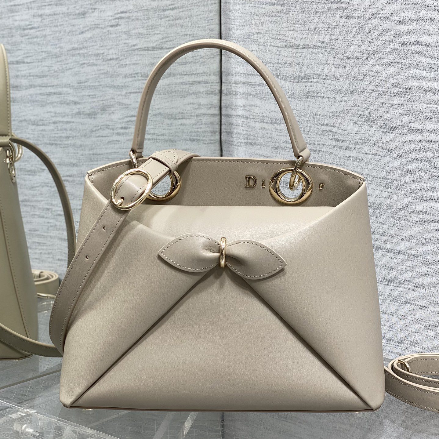 Dior Book Tote in Calfskin with Open Top for Handheld Shoulder Carry Oblique Medium