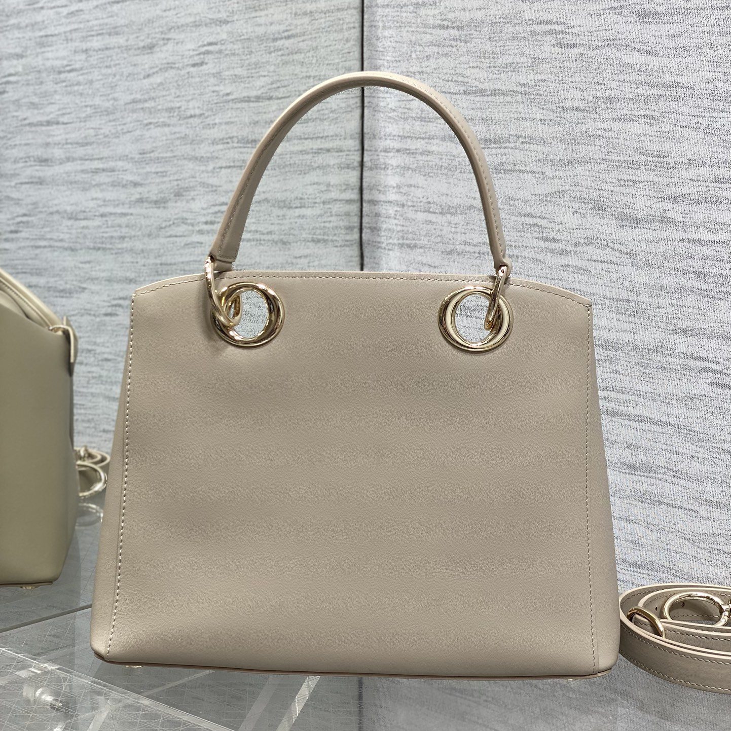 Dior Book Tote in Calfskin with Open Top for Handheld Shoulder Carry Oblique Medium