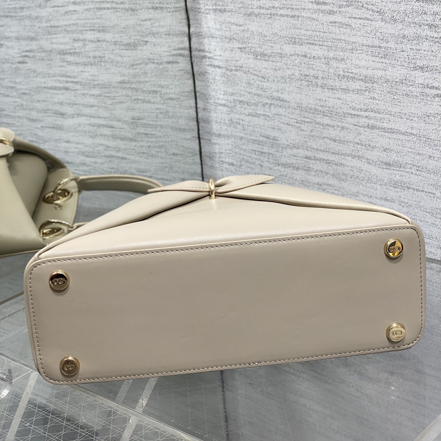Dior Book Tote in Calfskin with Open Top for Handheld Shoulder Carry Oblique Medium