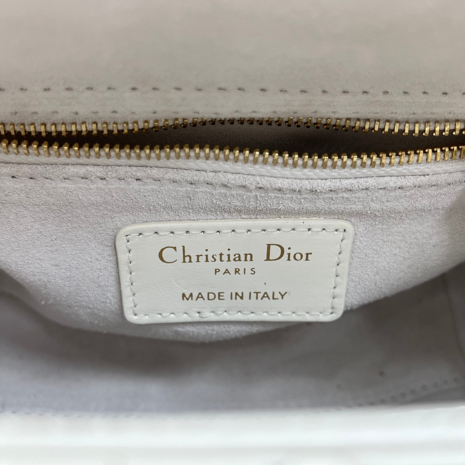Dior Lady in Cannage Lamé Leather with Magnetic Snap for Handheld Shoulder Bag Carry