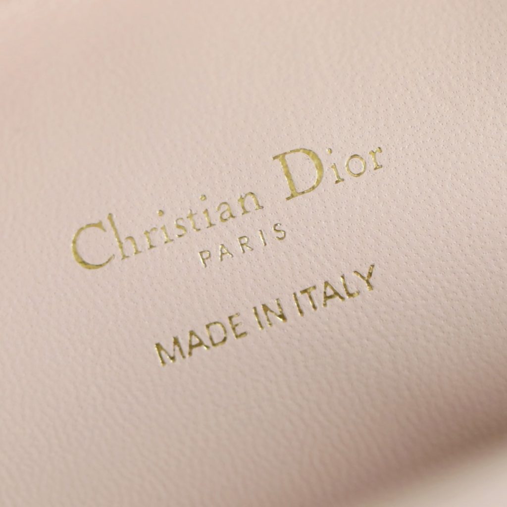 Dior Lady in Cannage Lamé Leather with Magnetic Snap for Handheld Shoulder Carry