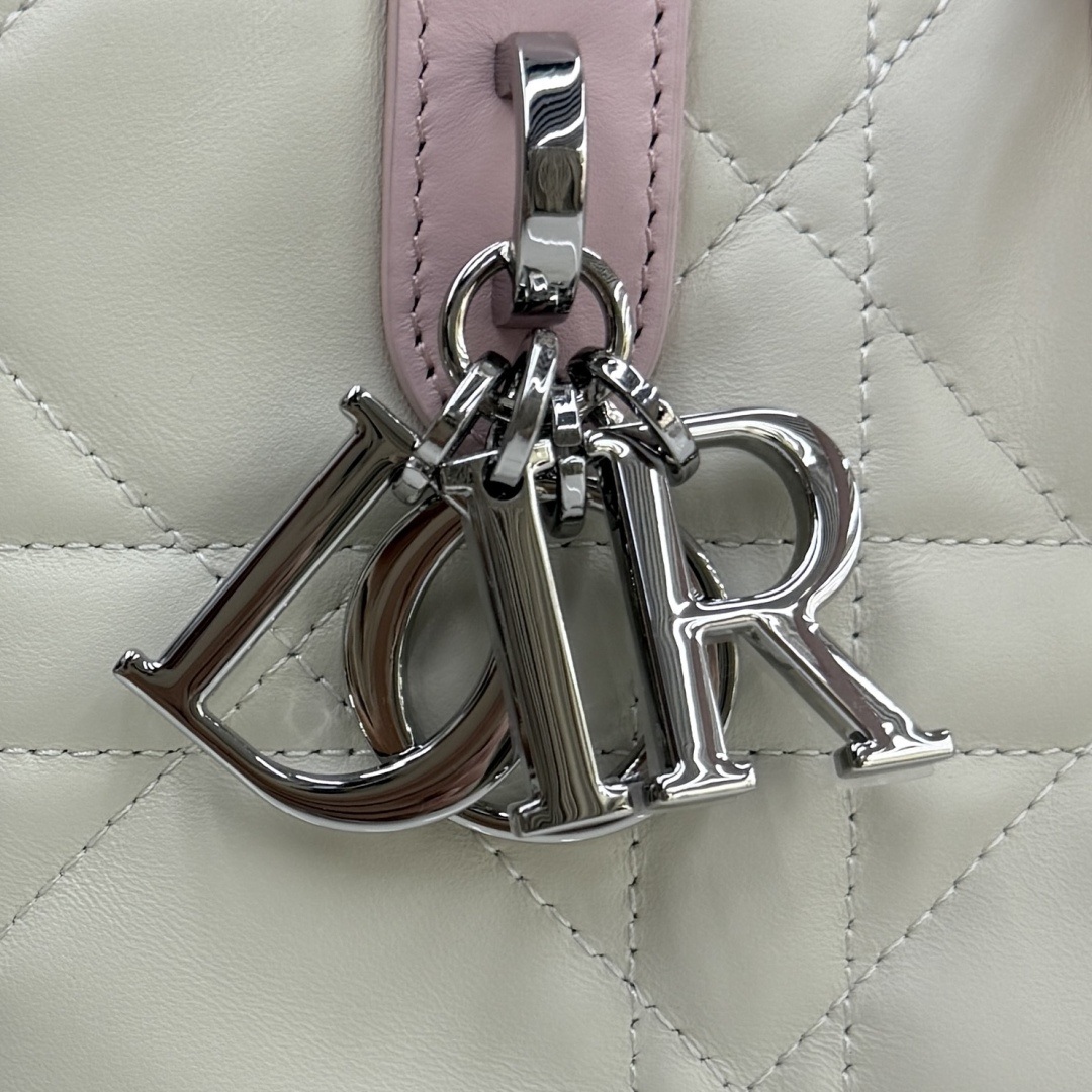 Dior Book Tote in Cannage Alcantara with Open Top Mini for Handheld Shoulder Carry