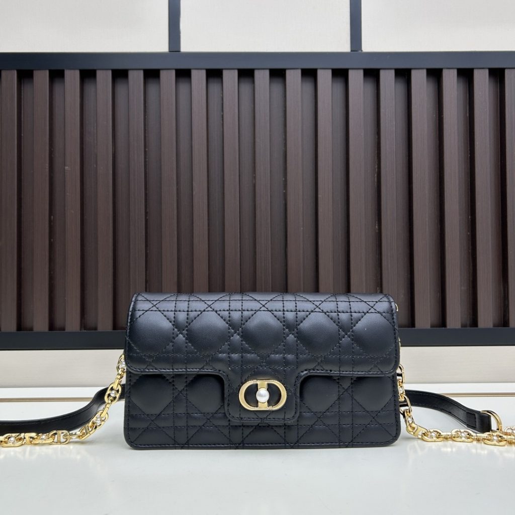 Dior Lady Mini in Cannage Lambskin with Magnetic Snap for Hand Shoulder Carry