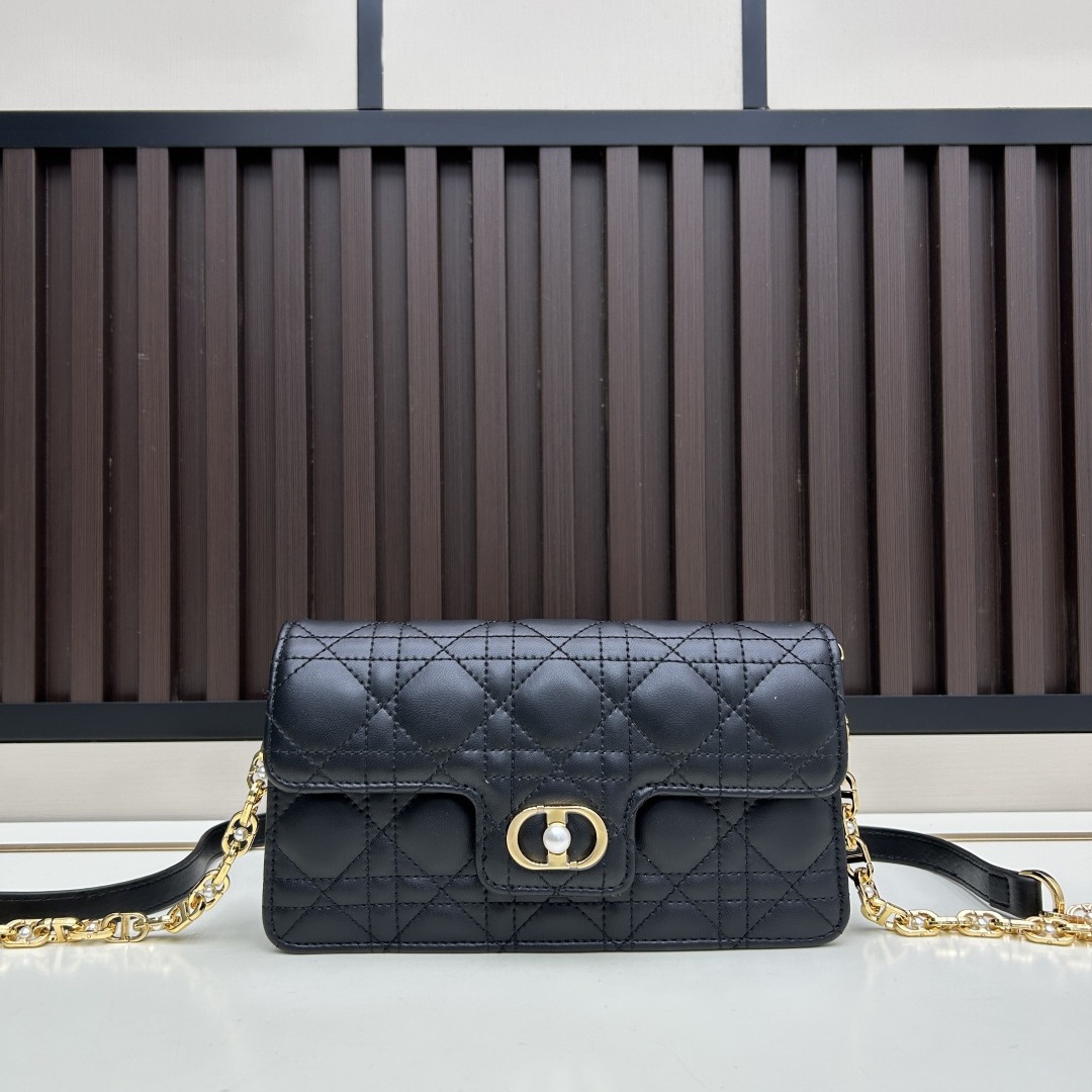Dior Lady Mini in Cannage Lambskin with Magnetic Snap for Hand Shoulder Carry