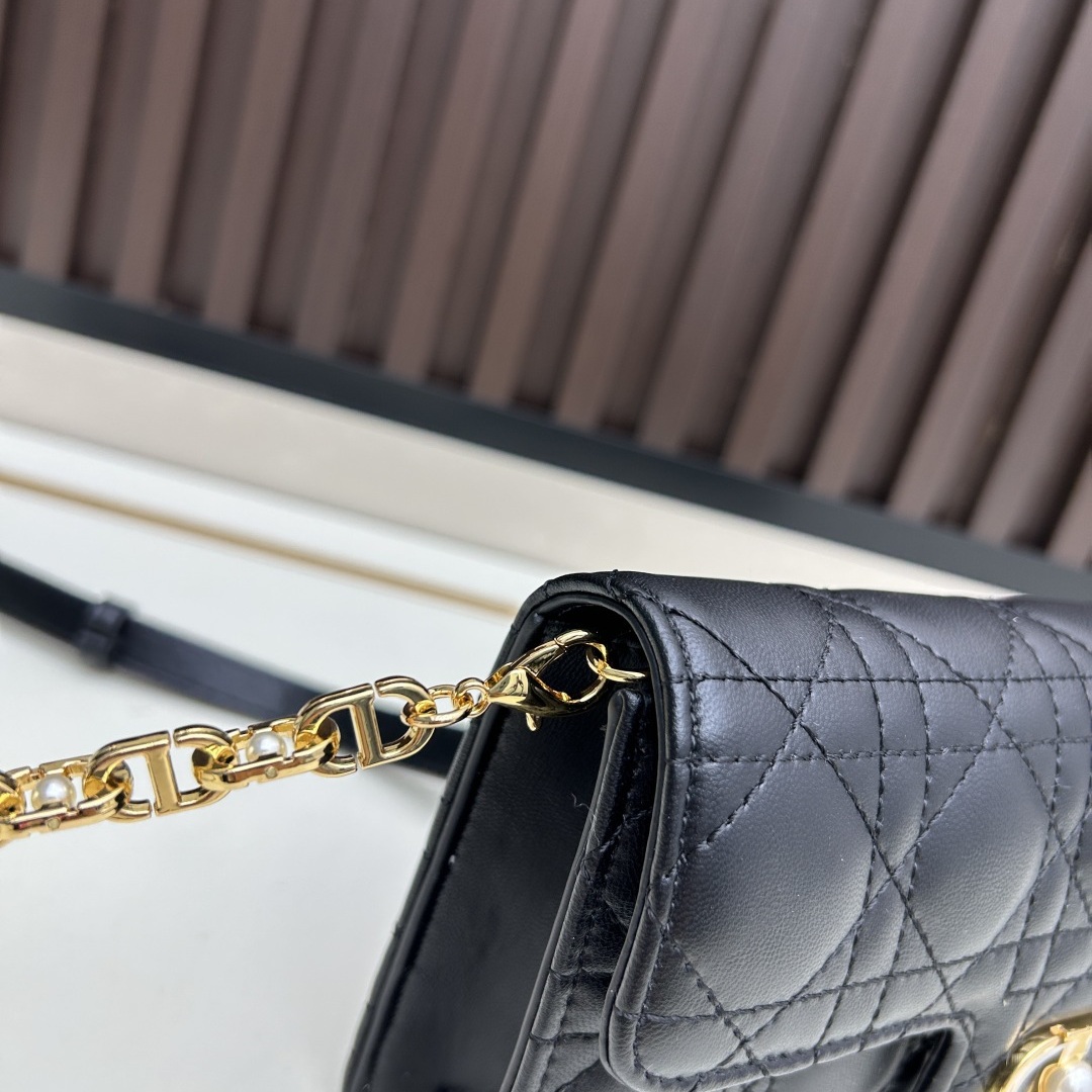 Dior Lady Mini in Cannage Lambskin with Magnetic Snap for Hand Shoulder Carry