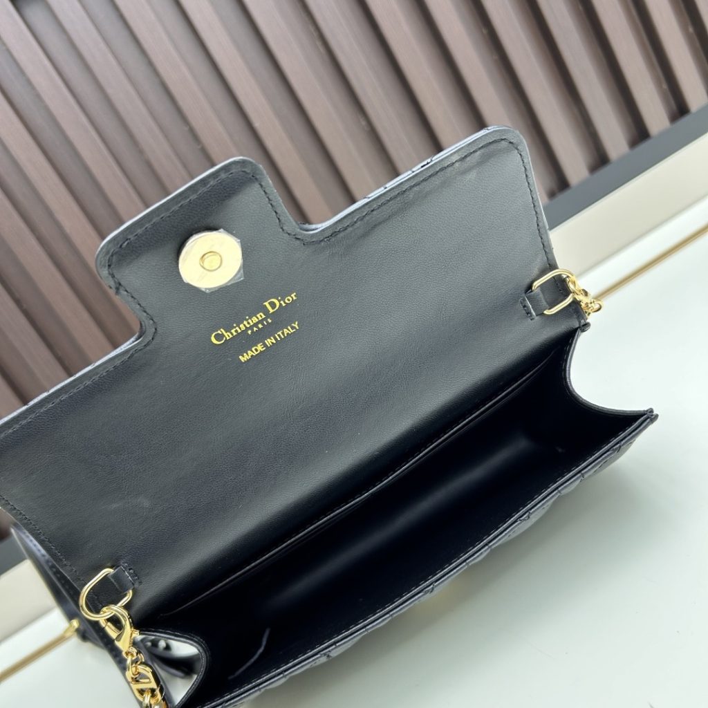 Dior Lady Mini in Cannage Lambskin with Magnetic Snap for Hand Shoulder Carry