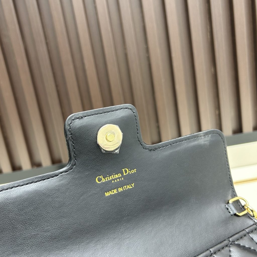 Dior Lady Mini in Cannage Lambskin with Magnetic Snap for Hand Shoulder Carry