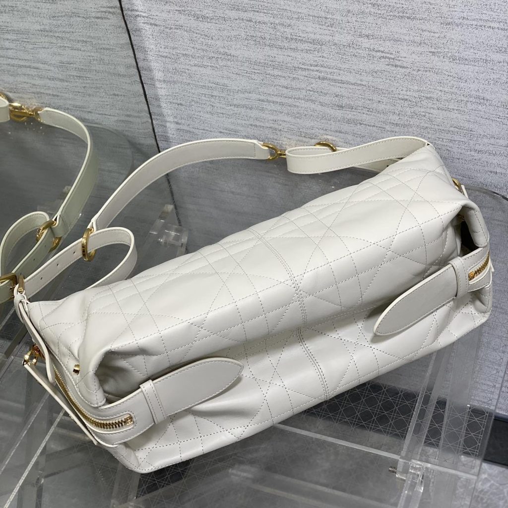 Dior B26 Hobo in Cannage Calfskin with Zipper for Shoulder Crossbody Carry Designer Bag
