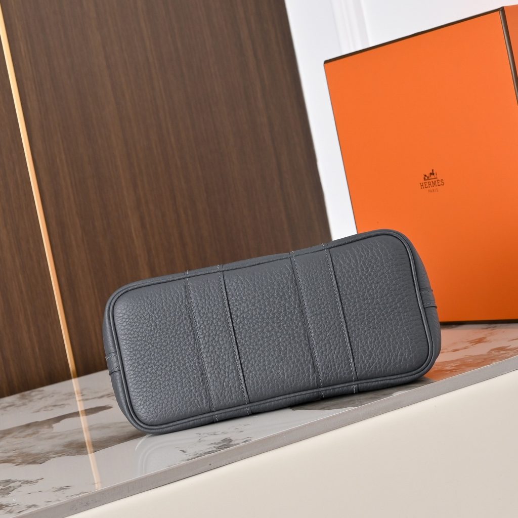 Hermès Picotin Lock in Canvas and Togo Leather with Magnetic Snap for Handheld Carry