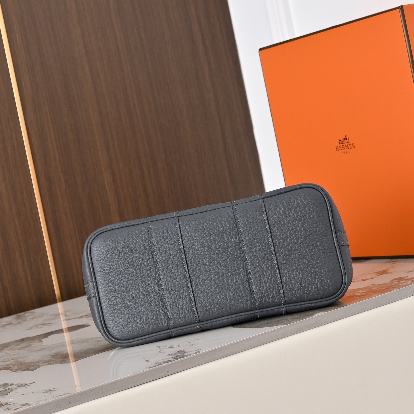 Hermès Picotin Lock in Canvas and Togo Leather with Magnetic Snap for Handheld Carry