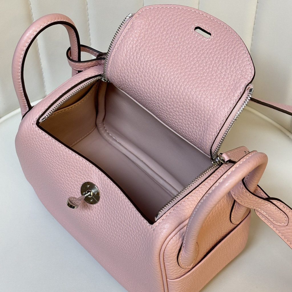 Longchamp Le Pliage Backpack Mini in Calfskin with Magnetic Snap and Zip and Gold Hardware
