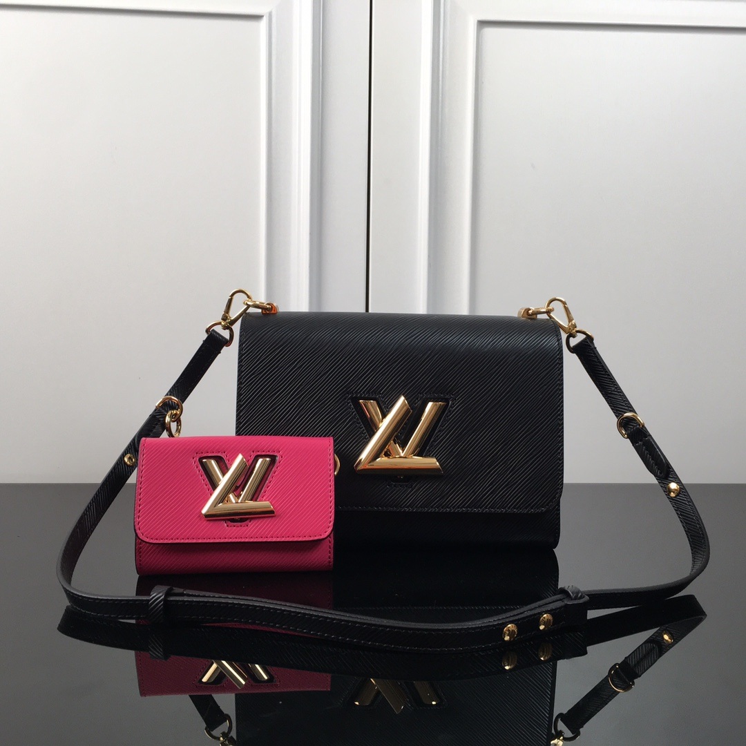 Louis Vuitton Twist in Epi Leather with Lock Closure for Shoulder Crossbody Bag Carry M59885