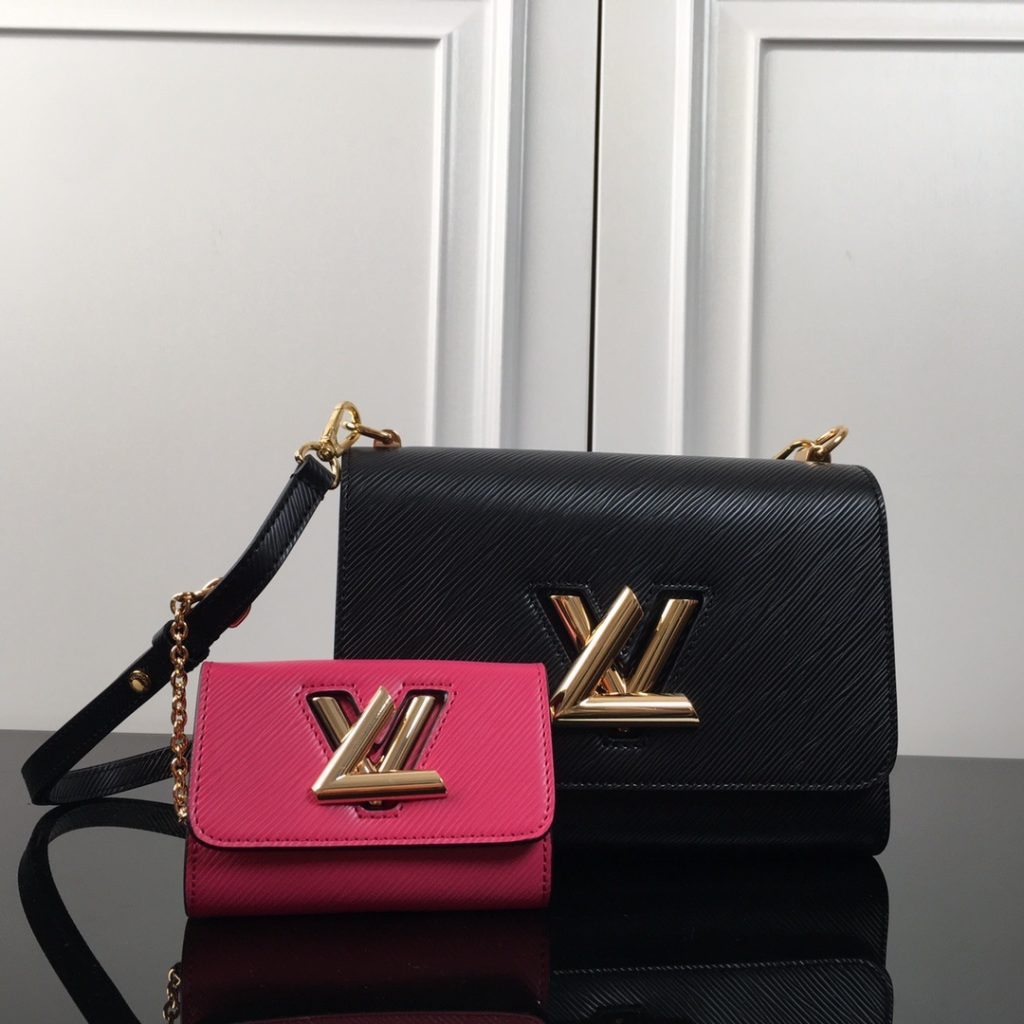Louis Vuitton Twist in Epi Leather with Lock Closure for Shoulder Crossbody Bag Carry M59885