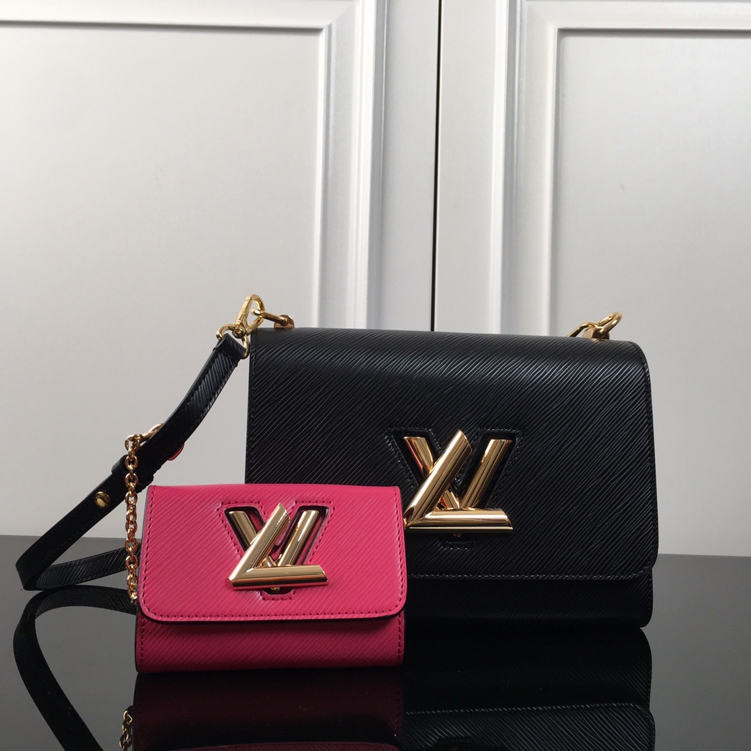 Louis Vuitton Twist in Epi Leather with Lock Closure for Shoulder Crossbody Bag Carry M59885