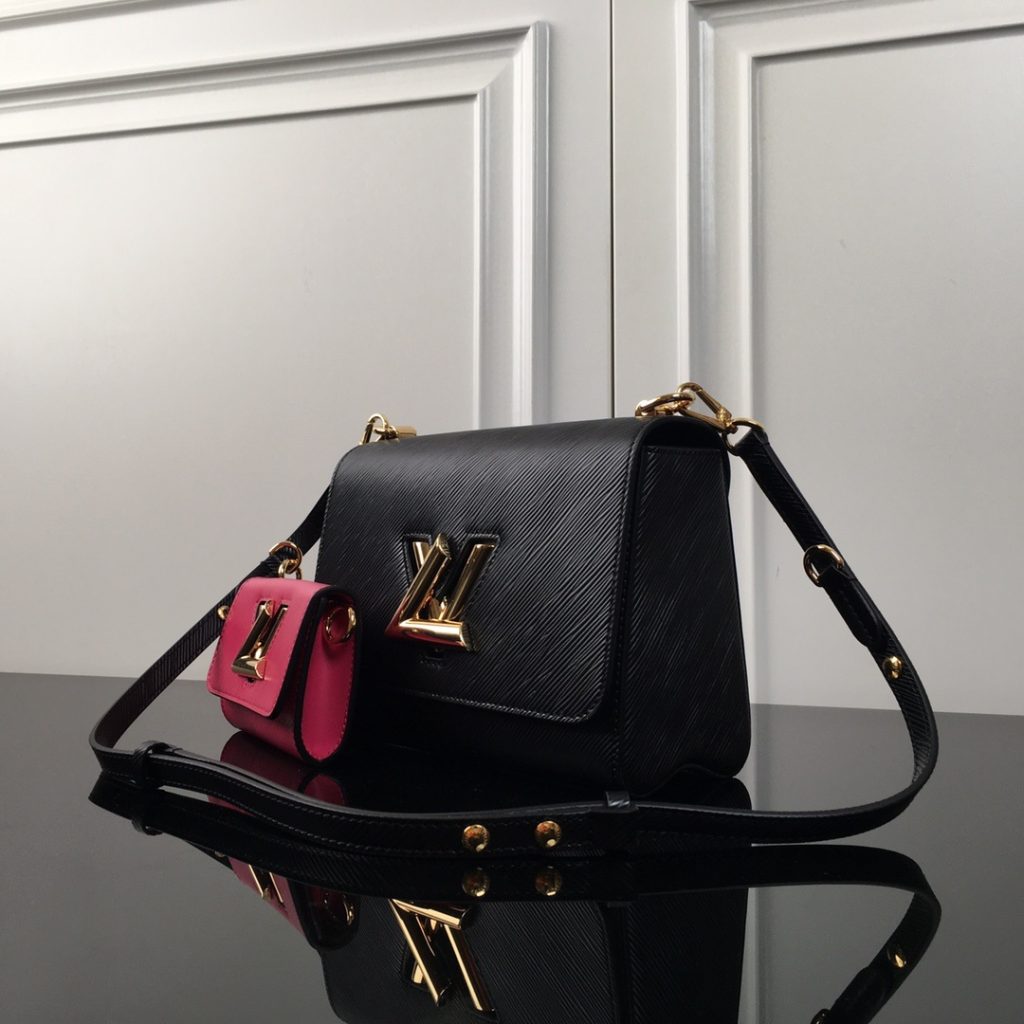 Louis Vuitton Twist in Epi Leather with Lock Closure for Shoulder Crossbody Bag Carry M59885