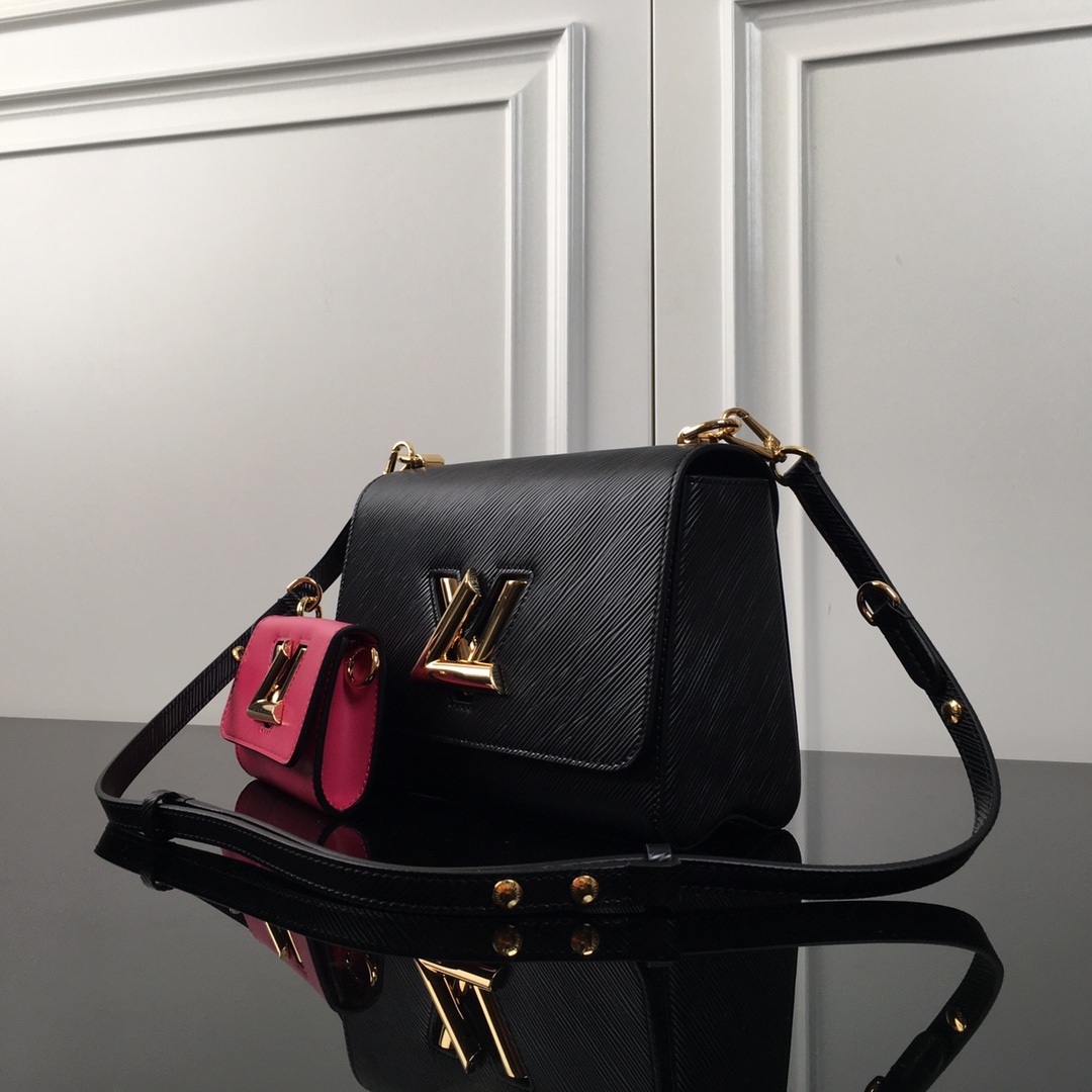 Louis Vuitton Twist in Epi Leather with Lock Closure for Shoulder Crossbody Bag Carry M59885