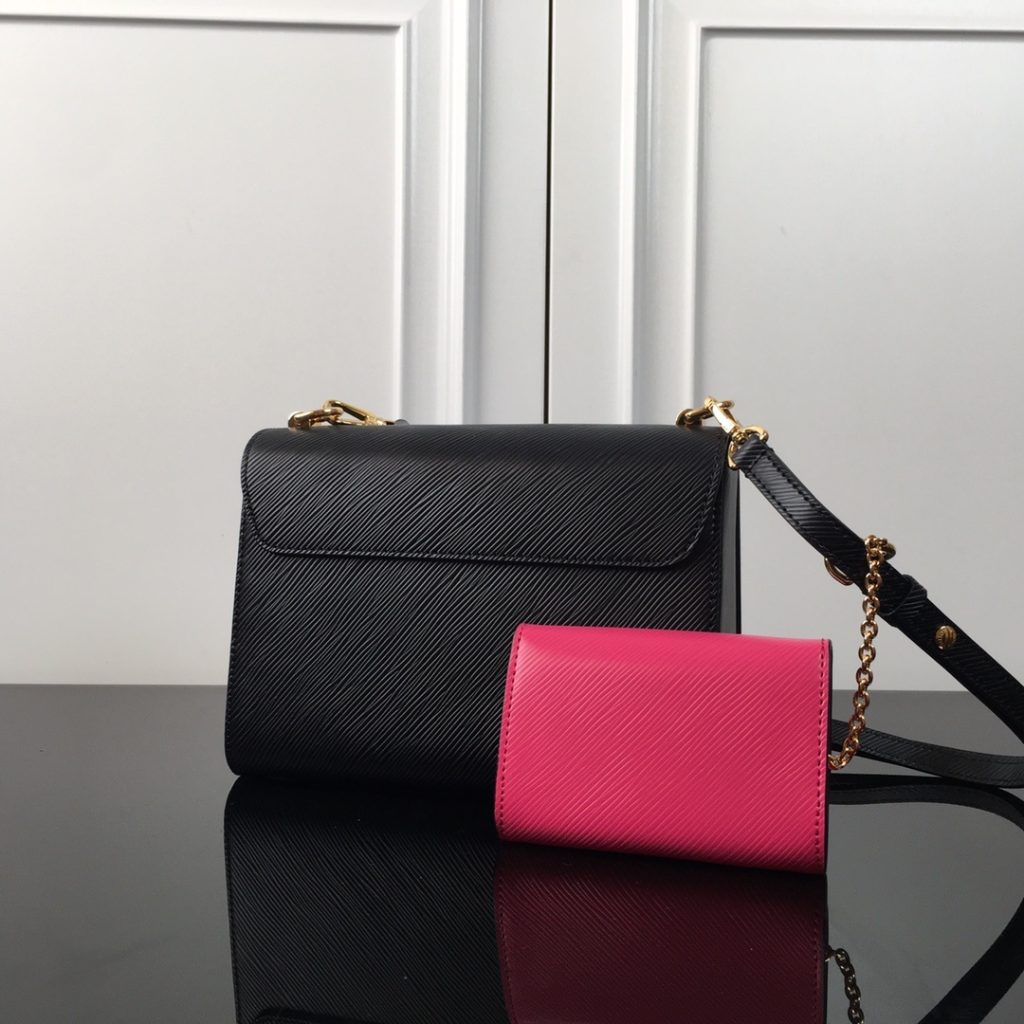 Louis Vuitton Twist in Epi Leather with Lock Closure for Shoulder Crossbody Bag Carry M59885