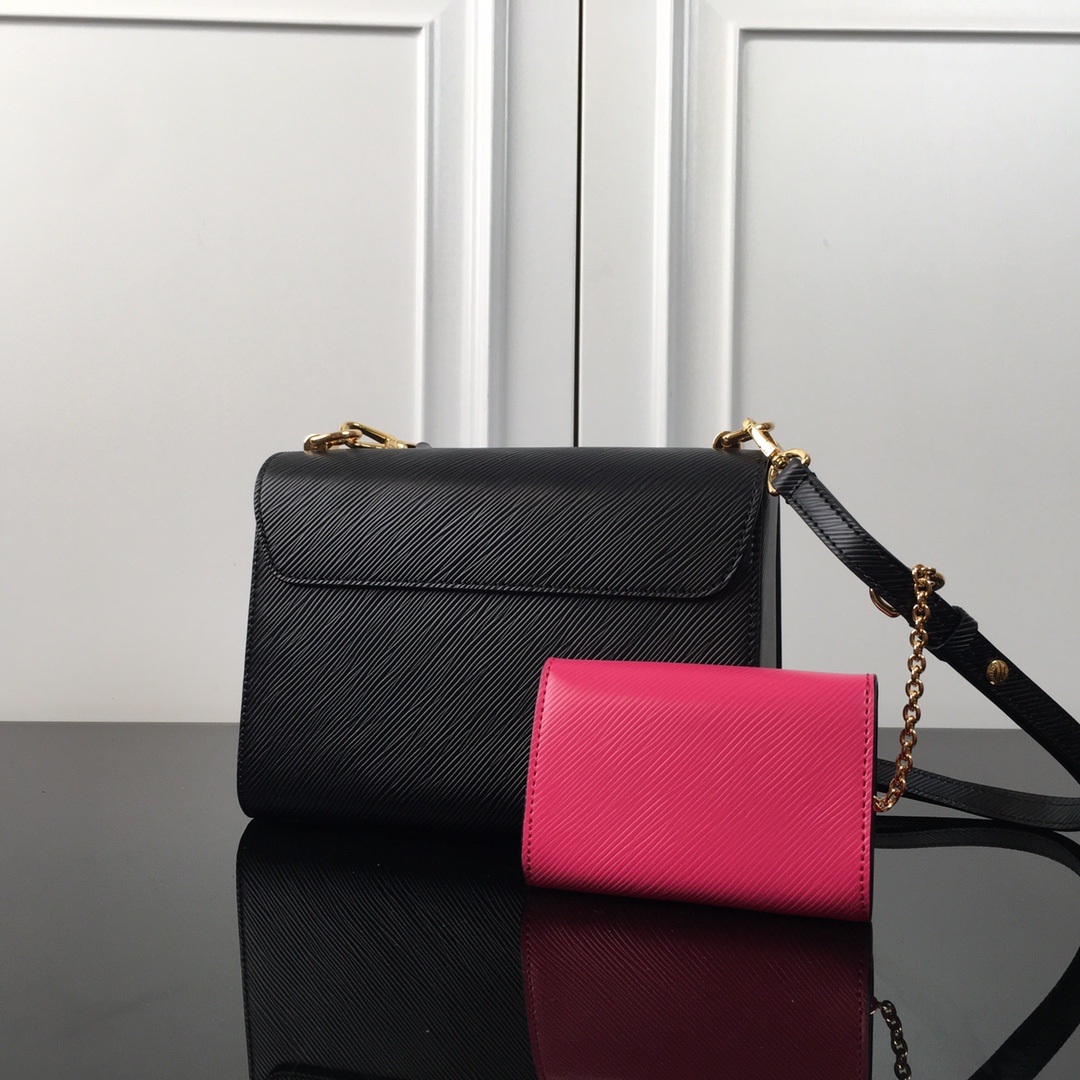 Louis Vuitton Twist in Epi Leather with Lock Closure for Shoulder Crossbody Bag Carry M59885