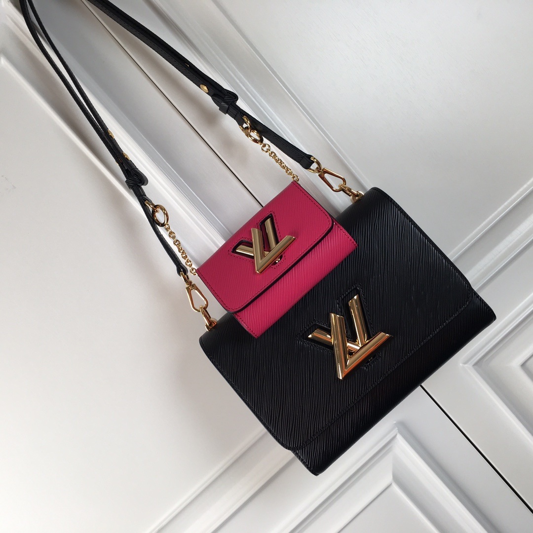 Louis Vuitton Twist in Epi Leather with Lock Closure for Shoulder Crossbody Bag Carry M59885