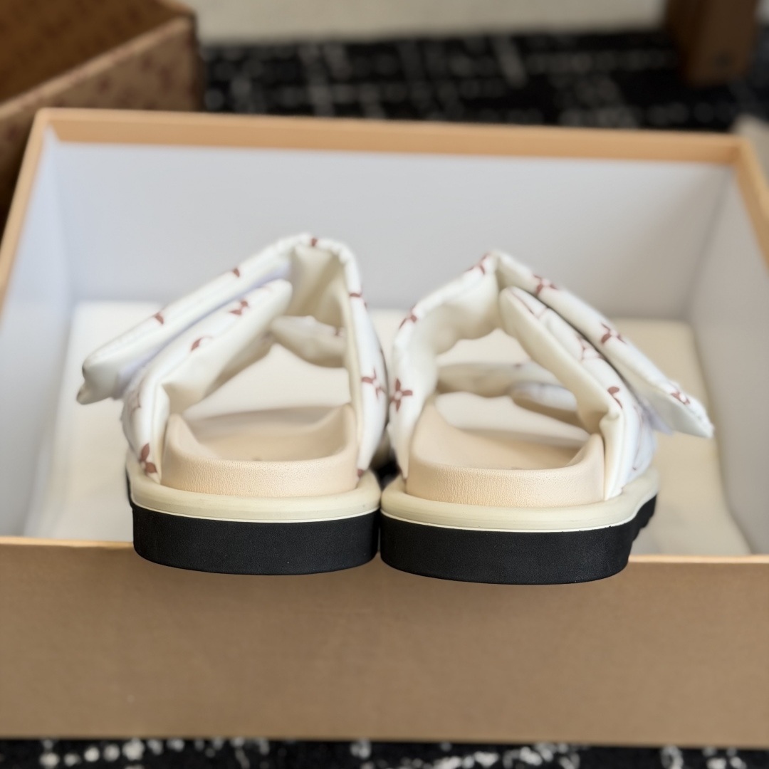 Louis Vuitton Pool Pillow Comfort Two-Strap Velcro Open-Toe Mule Flat Sandals