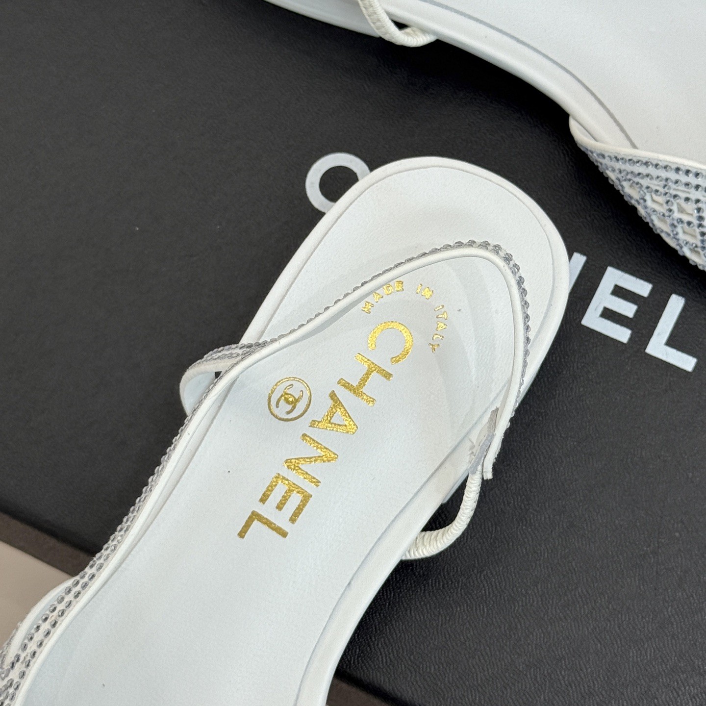 CHANEL Double C Square Toe Glossy Leather Flat Loafers in Genuine Lambskin Italian Leather Sole