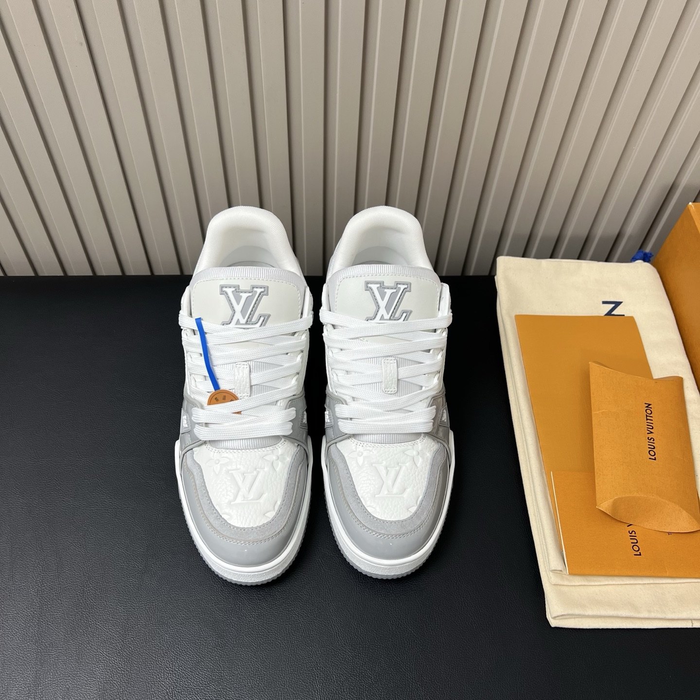 LOUIS VUITTON Trainer Style Sneakers in Genuine Calfskin with TPU Sole